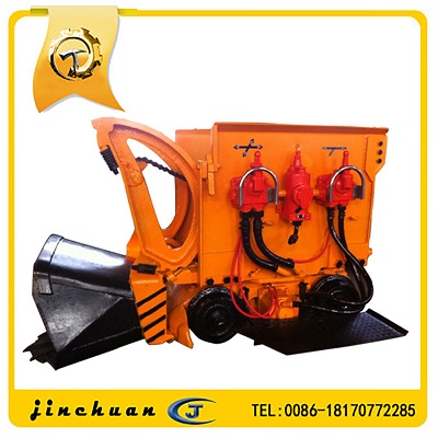 Construction equipment wheel rock loader/mucker in loader