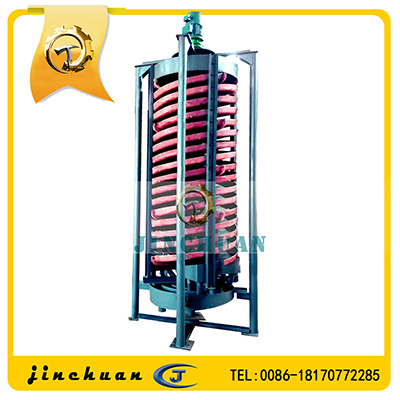 Gravity separator machine spiral chute in beneficiation plant